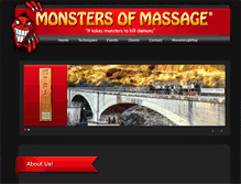 Tablet Screenshot of monstersofmassage.com